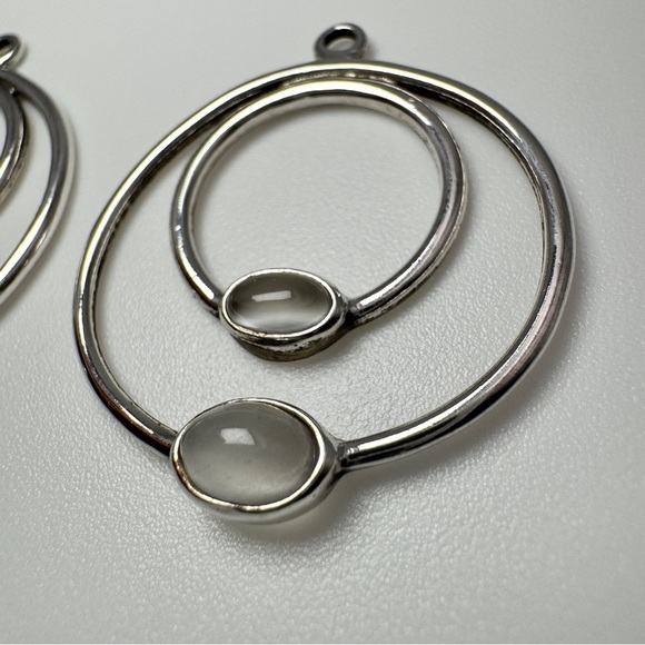 PANDORA Compose‎ Moonstone Drop Dangle 290606MS 925 ALE Sterling Silver Retired - Picture 8 of 16